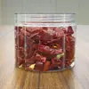 Frasco de Plástico para Mascotas Botella de Plástico Sellada Grado Alimenticio Frasco para Snacks Empaque de Fruta Deshidratada Frasco de Plástico Transparente Personalización