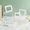 Bolsa de Presente Satchel de PVC Transparente Embalagem de Presente Sacola Plástica Espessada Casamento Doce Sacola de Presente Logotipo Personalizado