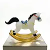 Adorno de Vidrio Esmaltado Zibo Año del Caballo, Caballo Mecedora de Carrusel, Carrusel, Adorno de Artesanía de Vidrio My Little Pony