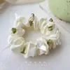 Diadema Rosa de Oso Dulce y Linda Diseño de Nicho Elegante Estilo Coreano Tocado Accesorios para el Cabello Cola de Caballo Elegante de Moda para Mujeres