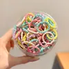 Gomas para el pelo de pulgar para niños, diademas para el pelo de niñas, gomitas elásticas pequeñas de colores que no dañan el pelo, gomas para el pelo de bebé, cordones pequeños para coleta, accesorios para el pelo
