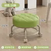 Taburete Pequeño con Ruedas Universal, Taburete para Cambiarse los Zapatos del Hogar, Taburete Redondo Giratorio Móvil con Bebé, Para Sentarse a Largo Plazo, Taburete Bajo con Ruedas para Entrega Rápida