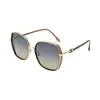 Nuevas Gafas de Sol Cuadradas de Metal para Mujer Tendencia de Moda Gafas de Sol Polarizadas Protección Solar Protección UV Adelgazamiento Facial