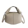 Bolsa de Mão Coreana de Nicho com Padrão de Lichia, Bolsa Formato Dumpling para Mulheres, Nova Bolsa Simples e Estilosa para Almoço, Bolsa Única para Almoço com Alça de Ombro Cruzada