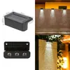 Luces Solares para Escalones, Luces Guía Impermeables para Exteriores, Luces de Ambiente para Paisajismo de Patios Exteriores, Luces para Escaleras