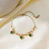 Pulsera Más Vendida 1Qiyun Joyería Moda Europea y Americana Pulsera de Acero de Titanio Lujo Ligero Estilo Nicho Accesorio de Alta Gama