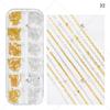 Joyería para Uñas de Princesa de Dedo Cadena de Color Macarrón Japonés Arte de Uñas con Cadena Decorativa Metálica de Diamante Joyería para Uñas DIY
