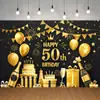 Novo Tecido de Fundo Feliz Aniversário Transfronteiriço Festa Carnaval Série Principal Decoração de Cena Faixa de Aniversário
