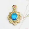 Ai Yu Venda Quente Transfronteiriça Colar Pingente de Vidro Azul Joias Modernas Europeias e Americanas Atacado Dropshipping S4122706L
