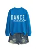 Dance Mama Amazon Ebay Site Independente Casual Simples Versátil Feminino Outono e Inverno Novo Moletom com Gola Redonda
