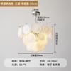 Lámpara de araña retro de Murano para sala de estar, lujo ligero para restaurante, habitación cálida y romántica, dormitorio principal, lámparas de cristal rosa