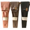 Calça térmica infantil, calça de outono de camada dupla espessa de cintura alta, roupa íntima de inverno para meninos, calça de lã de seda, essencial para uniforme escolar de meninas