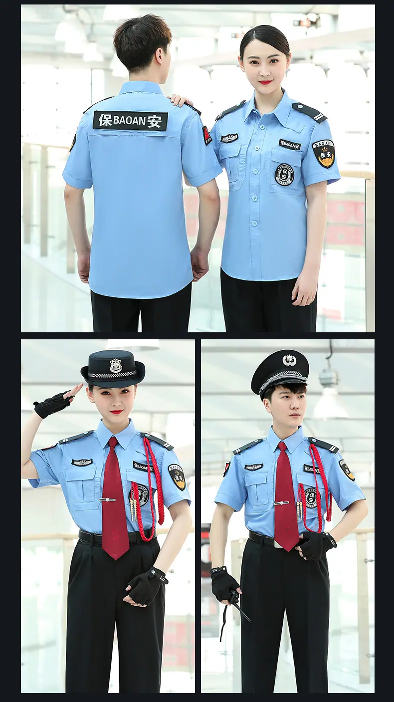 短袖保安衬衣直筒，黑色，蓝色，白色_13.jpg