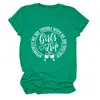 Aparentemente Somos Meninas Amazon Wish Site Independente Camiseta Casual Versátil Feminina Gola Redonda Manga Curta