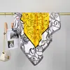 2026 Nuevo Castillo de Estilo Europeo de Alta Gama Bufanda Cuadrada de 90 cm para Mujer, Chal Versátil Elegante para Otoño e Invierno, Bufanda de Seda, Bufanda para Camisa