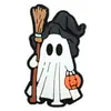 Lindos Accesorios de Zapatos de Dibujos Animados de Fantasma Charms para Zapatos de Halloween Decoraciones de Tiras para Zapatos de PVC de Alta Calidad con Clips