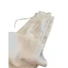 Calça casual de renda bordada off-white para mulheres, novo design de verão 2026, estilo de alta qualidade, calça fina solta de perna larga