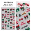 Adesivos de Arte para Unhas em Relevo Papai Noel Original, Lote Misto Variado Transfronteiriço Adesivos de Unha Natalinos 3D Modelo Hg