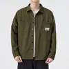 Chamarra Estilo Camisa de Trabajo para Hombre, Camisa Casual para Primavera y Otoño, Moderna Chaqueta Cardigan de Felpa Holgada para Otoño e Invierno para Hombre