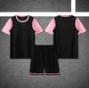 Top de Baloncesto Personalizado Universitario Juvenil Verano Niñas Deportes Tablero Ligero Falso Dos Piezas Ropa de Baloncesto Secado Rápido Traje de Baloncesto