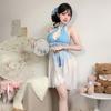 Lencería Sexy Deseo Puro Cheongsam Tentación Femenina Estilo Antiguo Mono Uniforme Tentación Traje Libre 2769