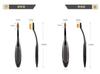 10 cepillos de dientes tipo cepillo de maquillaje se pueden dividir en un solo cepillo de crema BB no come polvo No. 4 brochas de base de maquillaje portátiles