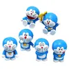 Set de Decoración para Pastel Gato Dingdang Decoración para Pastel de Cumpleaños Infantil Muñeco Doraemon Mesa de Postres Suministros para Hornear