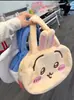 Mochila de Pelúcia de Coelho Amarelo com Orelhas Longas Desenho Animado Três Mochilas de Pelúcia Bolsas Casuais de Alto Valor