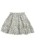 Falda elástica de cintura alta con estampado floral, efecto adelgazante, dobladillo con volantes, falda corta anti-exposición, falda de capas para mujeres petite