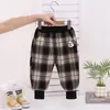 Calça de Moletom de Lã Infantil para Inverno 2025 Meninos e Meninas Head de Cachorro 3D Calças Jogger Esportivas Outerwear de Lã Estilo Moderno