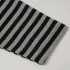 Camiseta de manga larga de retazos a rayas para hombre, estilo europeo y americano, casual para primavera y otoño, paleta de colores oscuros, con estampado de guadaña de la Parca