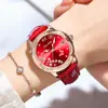 Novo relógio mecânico de luxo cravejado de diamantes para mulheres, totalmente automático, à prova d'água, com luz noturna, relógio mecânico de marca da moda para mulheres, disponível para atacado