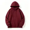 Sudadera con capucha de doble capa de alta calidad de 320g con hombros ligeramente caídos, sudadera con capucha de color liso, sudadera con capucha blanca