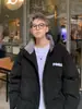 Chaqueta de Pana de Algodón Estilo Americano para Hombre, Nueva Ropa Gruesa de Algodón de Invierno, Abrigo de Algodón Retro Holgado Casual Versátil con Cuello Alto