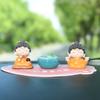 Adornos combinados de Buda Bendito Pequeño para Coche, Decoración de Consola Central, Tathagata Guanyin, Adornos Pequeños de Escritorio, Muñeco de Buda
