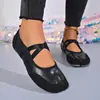 Zapatos Planos de Mujer Talla Grande Estilo Nuevo Escotados Zapatos Perezosos Primavera y Otoño Mary Janes Planos Mocasines Casuales Mujer