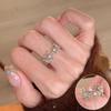 Anillo de Margarita Personalizado para Mujer, Moda Retro, Diseño Resistente, Anillo Abierto de Malla Geométrica, Anillo para Dedo Índice Hip-Hop