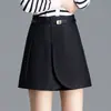 Diseño Elegante y Sencillo, Pantalones Cortos de Cintura Alta Estilizadores de Piernas A para Mujer, Novedad Elegantes Versátiles de Pierna Ancha Primavera 2026