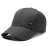 Gorra de primavera pequeña estándar simple casual para hombre gorra de béisbol cuadros oscuros gorra de moda cabeza grande de mediana edad cara-buscando gorra pequeña con visera