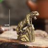 Latão Maciço Puro Decorações Pequenas para Mesa de Escritório Tigre do Zodíaco Andorinha Chamativa Montanhas e Rios Pet de Chá Artesanato Guidões Peças para Brincar