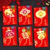 Sobre Rojo del Año de la Oveja 2027: Diseños Nuevos y Creativos con Pan de Oro y Motivos de Ovejas de Dibujos Animados para el Año Nuevo Chino