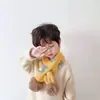 Bufanda de Punto para Niños Otoño e Invierno, Calentador de Cuello Rayado Cálido para Niños y Niñas, Calentador de Cuello de Lana para Bebé Estilo Coreano Lindo y Moderno