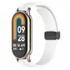 Adequado para Pulseira Xiaomi Mi Band 10/9 8ª Geração Universal NFC Fivela Dobrável Magnética 12mm Pulseira de Silicone Macio Cor Sólida