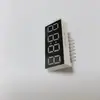 Tubo Digital LED com Slot de 0,76 polegadas Luz Vermelha de Alto Brilho Linha Única 7 Pinos Pé Inferior Display de Relógio 3642R