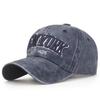 Gorra de béisbol retro informal de moda para hombre, gorra de tela lavada antigua, gorra de protección solar, estilo coreano, gorra de lengua de pato para mujer