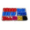 Tapones de Silicona Amazon, Tapones de Sellado Coloridos, Tapones Cónicos, Tapones para Agujeros Electroplateados, Tapones de Goma Protectores, Juego de Goma de Silicona