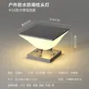 Luminária de Cabeça Solar para Coluna em Aço Inoxidável, Lâmpada de Jardim à Prova d'Água para Exterior, Lâmpada Elétrica para Coluna de Portão de Vila de Jardim, Lâmpada de Cerca