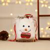 Adornos navideños Cinturón con cordón navideño Muñeco de nieve anciano Ciervo Bolsa de manzana Bolsa de regalo para niños Bolsa de regalo de manzana