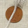 Cinta de Encaje Estilo Chanel Perla Blanca de 1-2 cm Cinta de Encaje DIY para Sombrero Bolsa Ropa Vestido de Boda Lolita Accesorios de Decoración