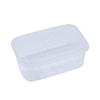 Recipiente rectangular de plástico transparente para alimentos, grueso, recipiente para alimentos, gran capacidad, recipiente para refrigerador, recipiente transparente